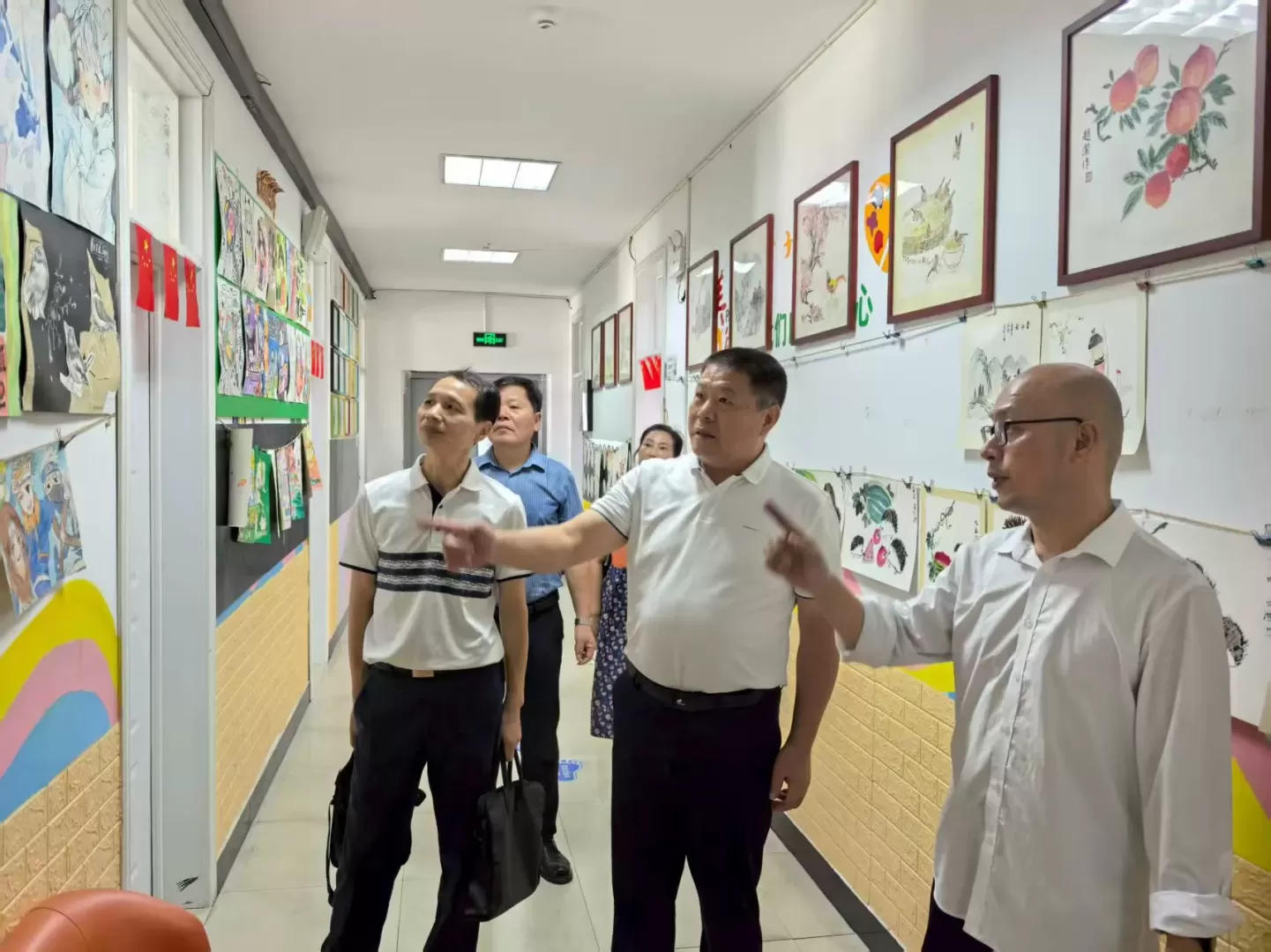 安徽省硬笔书法家协会领导考察指导繁昌区三希国学艺术学校