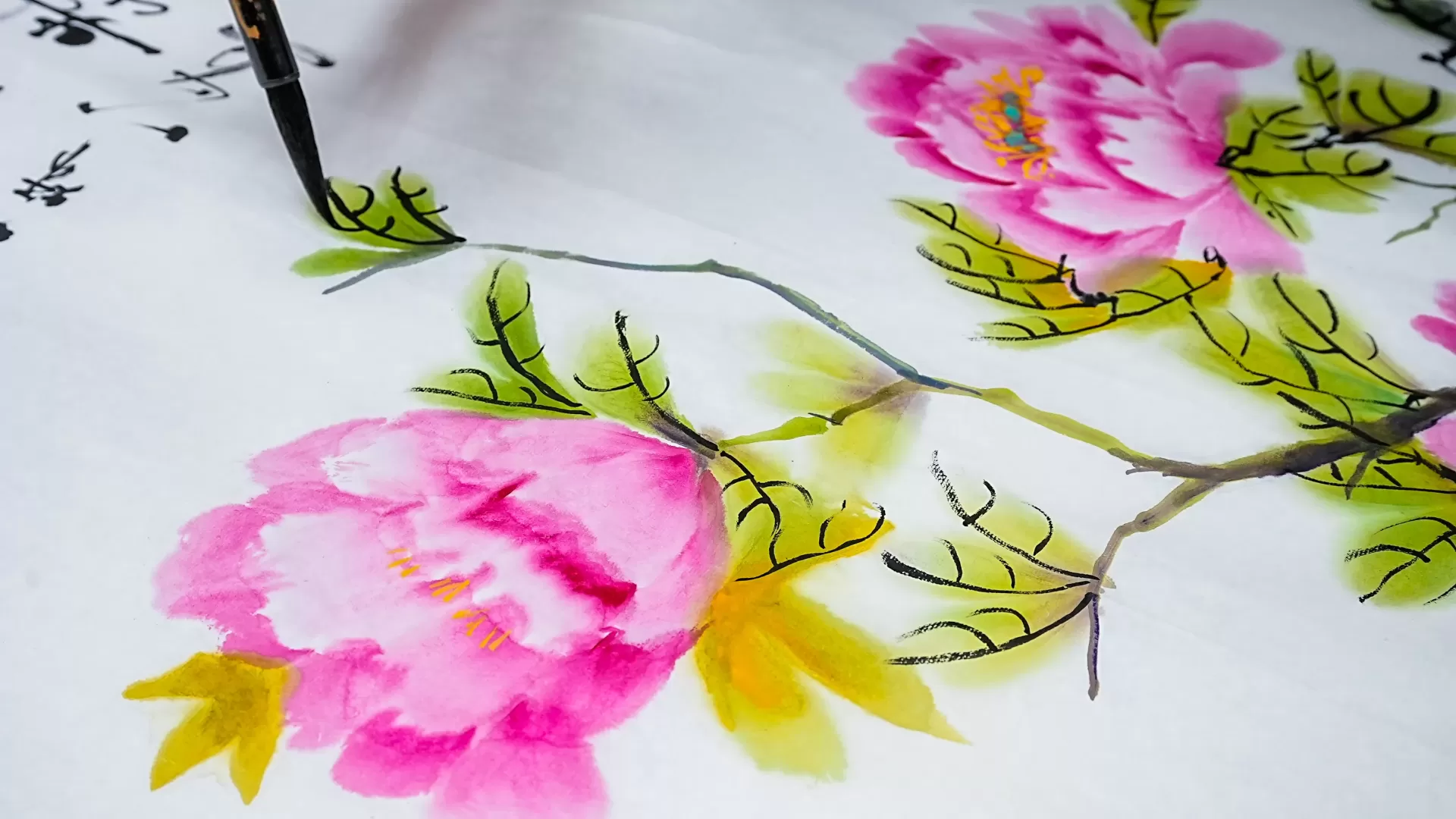 著名书画家周礼树先生受邀安徽卓兆建设公司创作交流